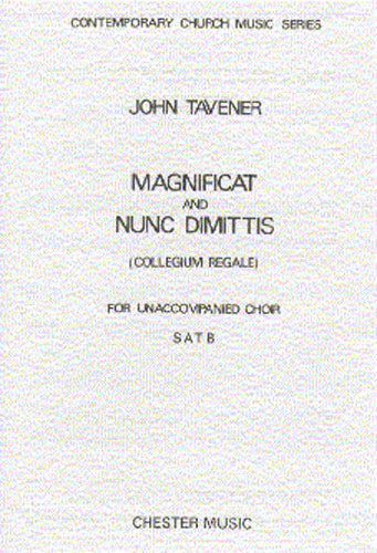 Magnificat & Nunc Dimitis de John Tavener, Partition chorale pour sATB