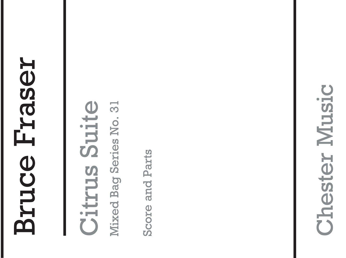 Citrus Suite de Bruce Fraser, Partition + parties pour ensemble à vent
