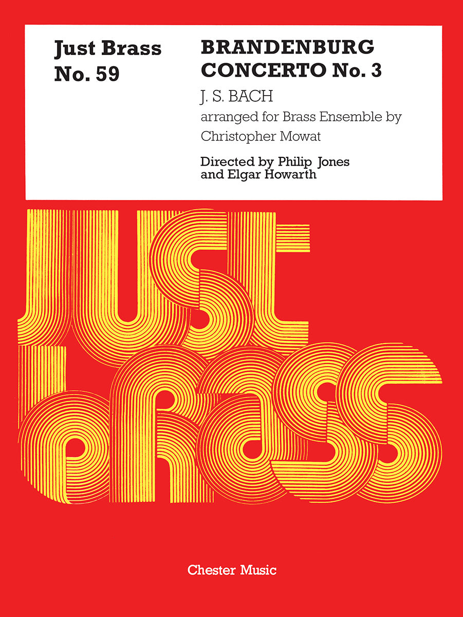 Brandenburg Concerto No. 3 de Johann Sebastian Bach, Partition + parties pour ensemble de cuivres