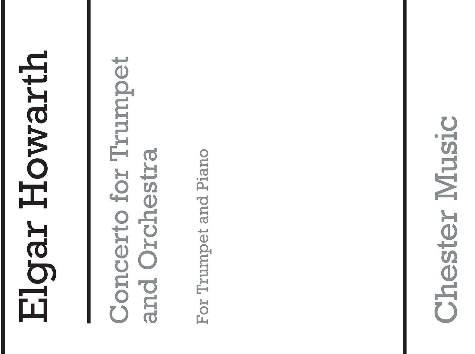 Concerto For Trumpet And Orchestra de Elgar Howarth, Livre pour trompette et Piano