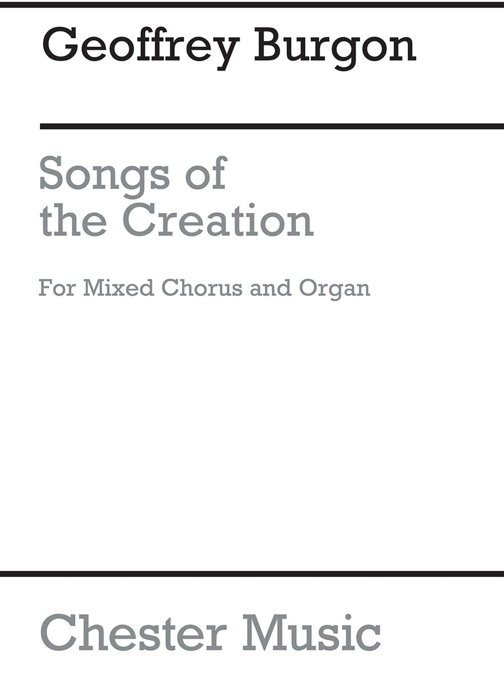 Songs Of The Creation de Geoffrey Burgon