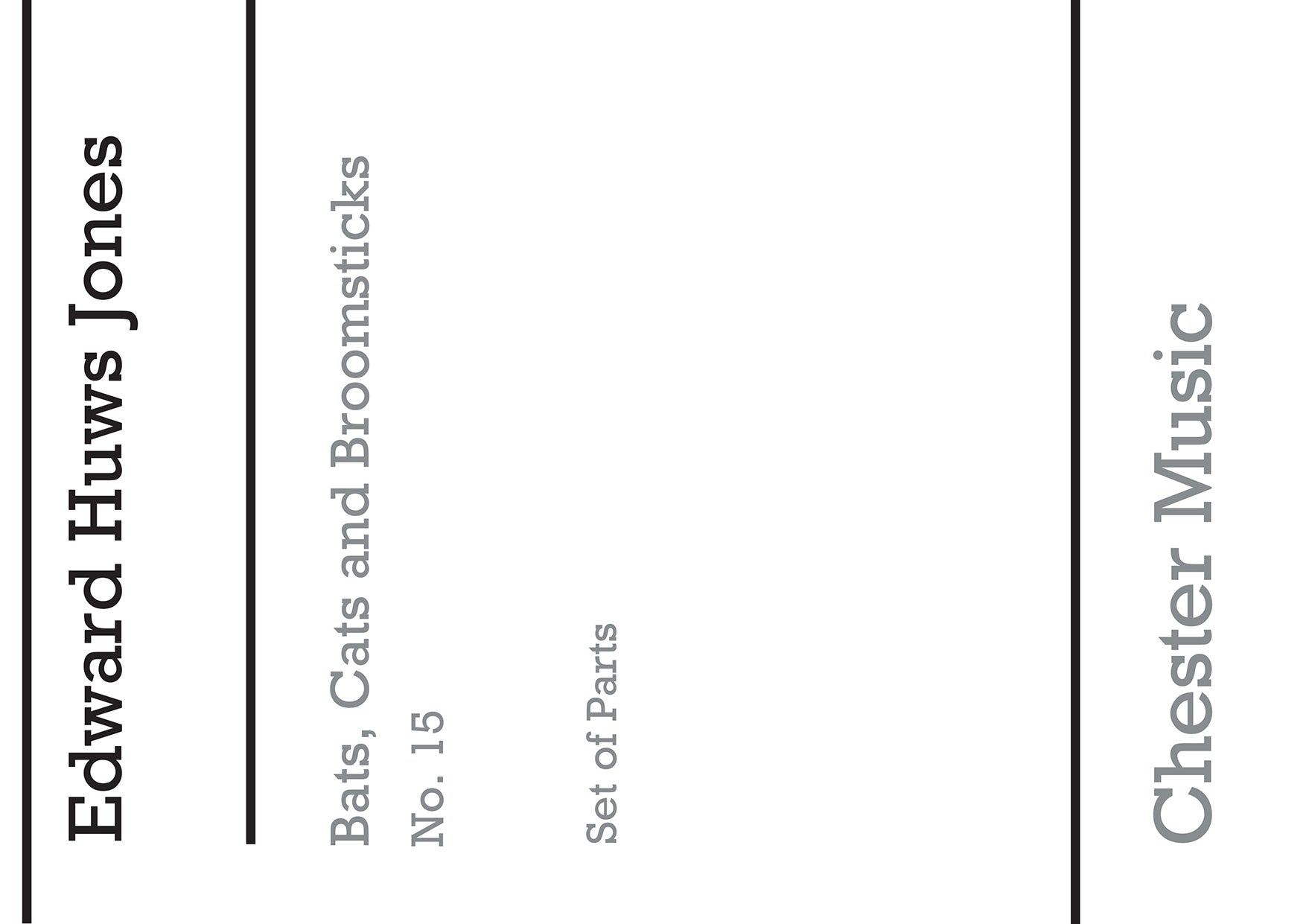 Playstrings No. 15 Bats, Cats And Broomsticks de Edward Huws Jones, Livre pour orchestre