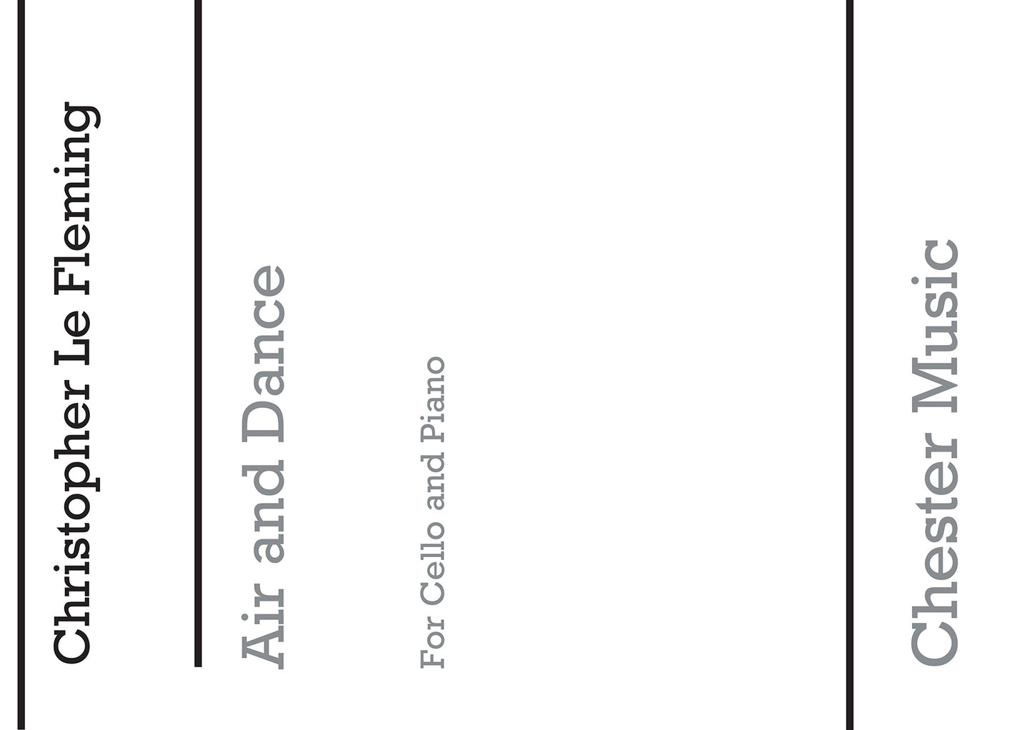 Air And Dance (Bass Clef) de Christopher Le Fleming, Livre pour violoncelle et Piano