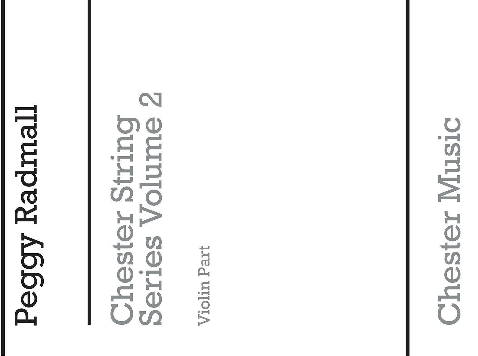 Chester String Series Violin Book 2 (Violin Part) de Peggy Radmall, Livre pour violon