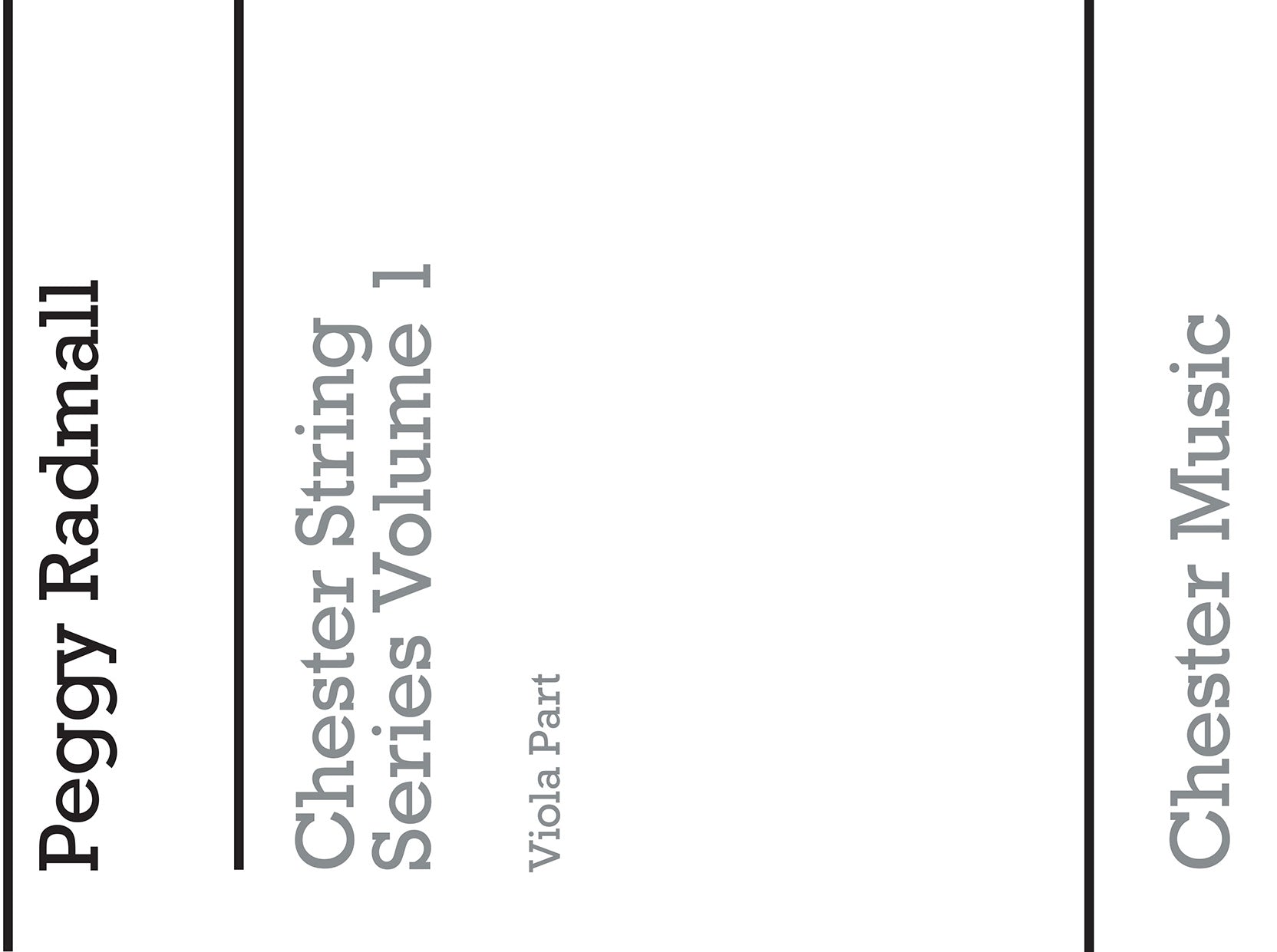 Chester String Series Viola Book 1 de Peggy Radmall, Livre pour alto