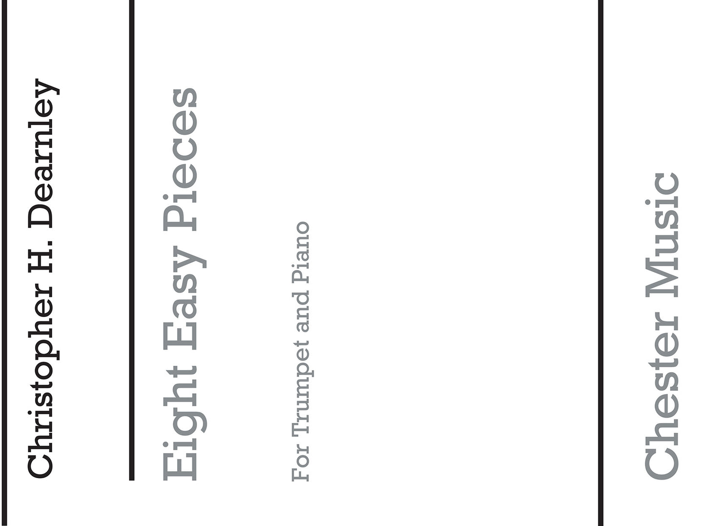 8 Easy Pieces For Trumpet And Piano de Christopher Dearnley, Livre pour trompette et Piano