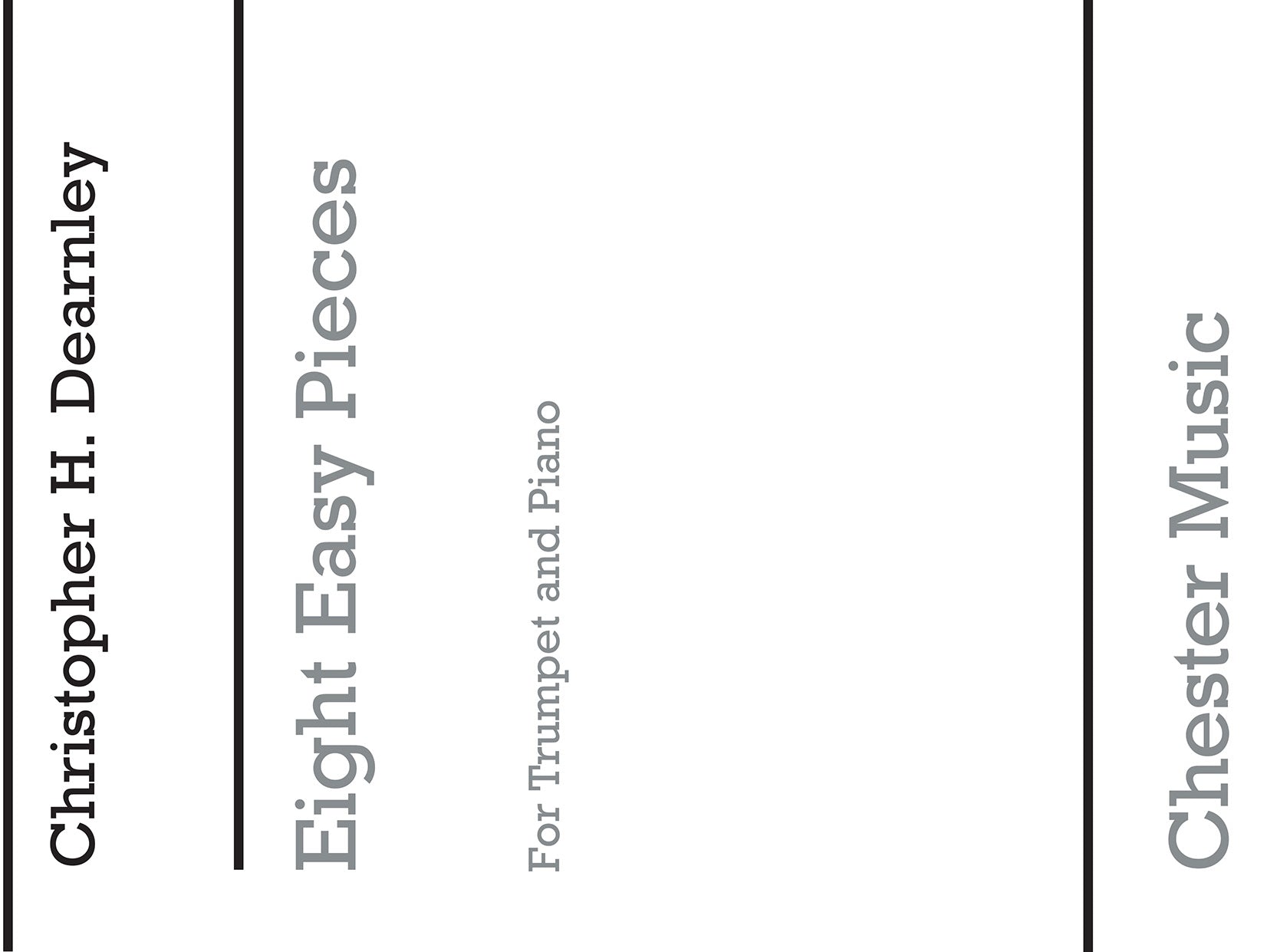 8 Easy Pieces For Trumpet And Piano de Christopher Dearnley, Livre pour trompette et Piano