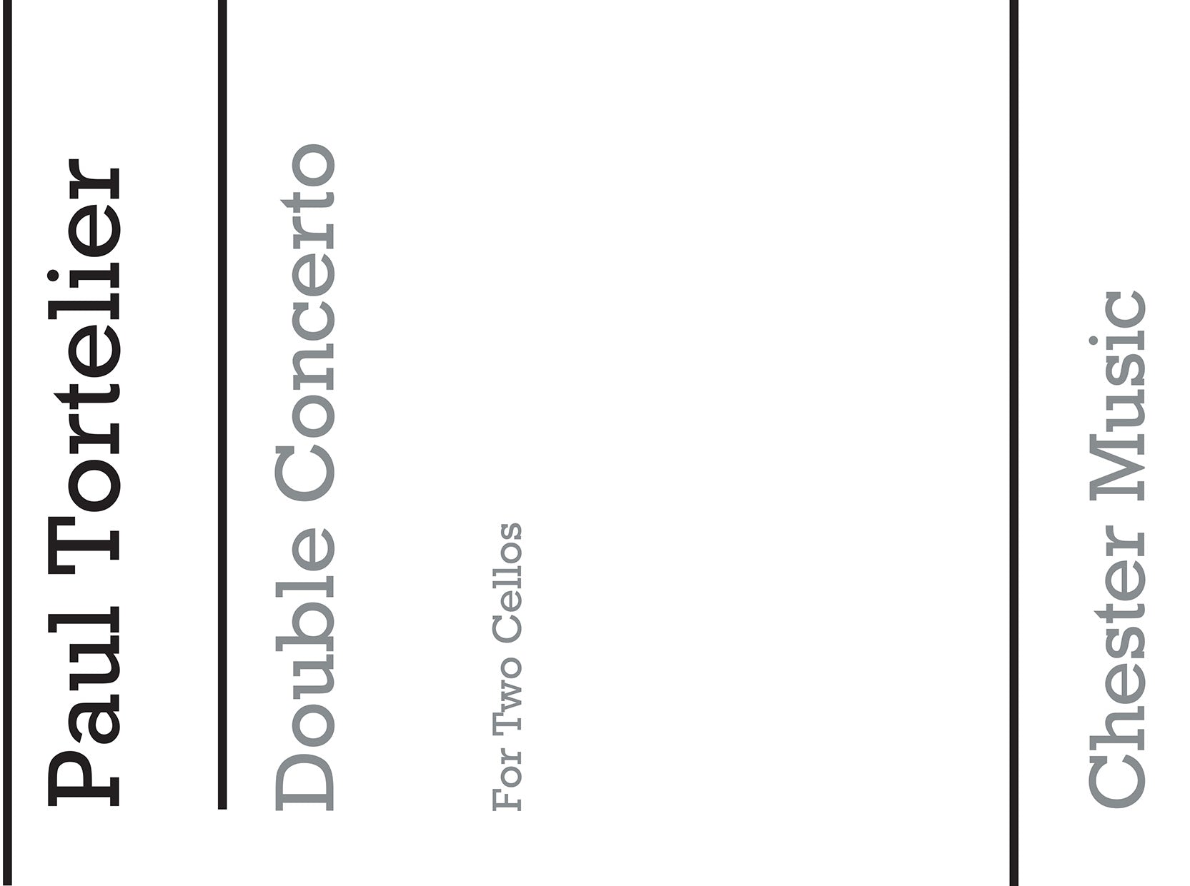 Double Concerto (Two Cello Parts) de Paul Tortelier, Livre pour violoncelle