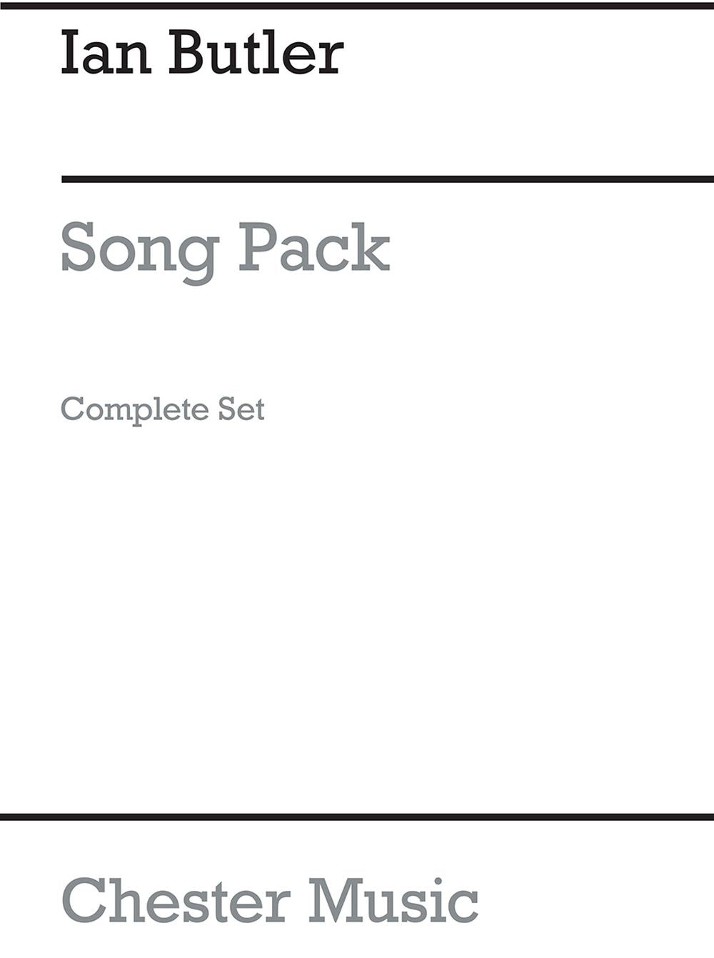 Songpack Complete Set de Ian Butler, Livre pour instruments en si bémol et Flûte à bec et Percussion