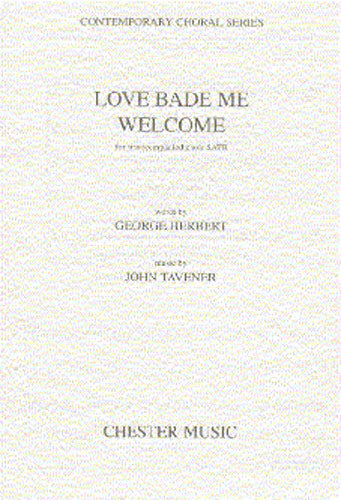 Love Bade Me Welcome de John Tavener, Partition chorale pour sATB et Piano
