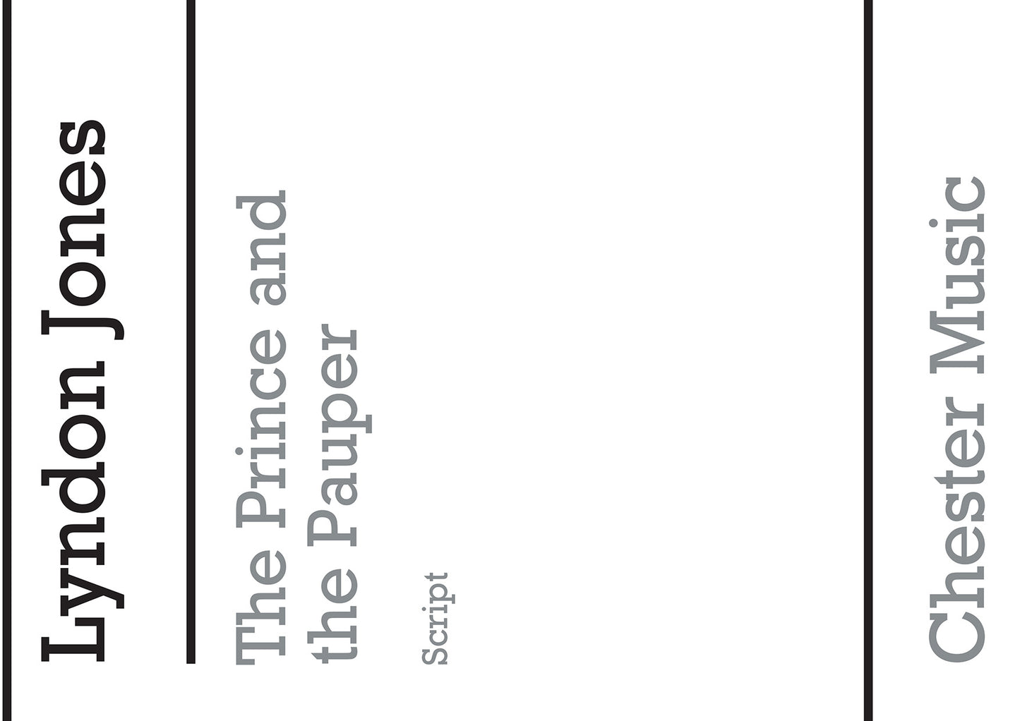 The Prince And The Pauper Libretto/Melody Part de Lyndon Jones, Livre pour melodyline