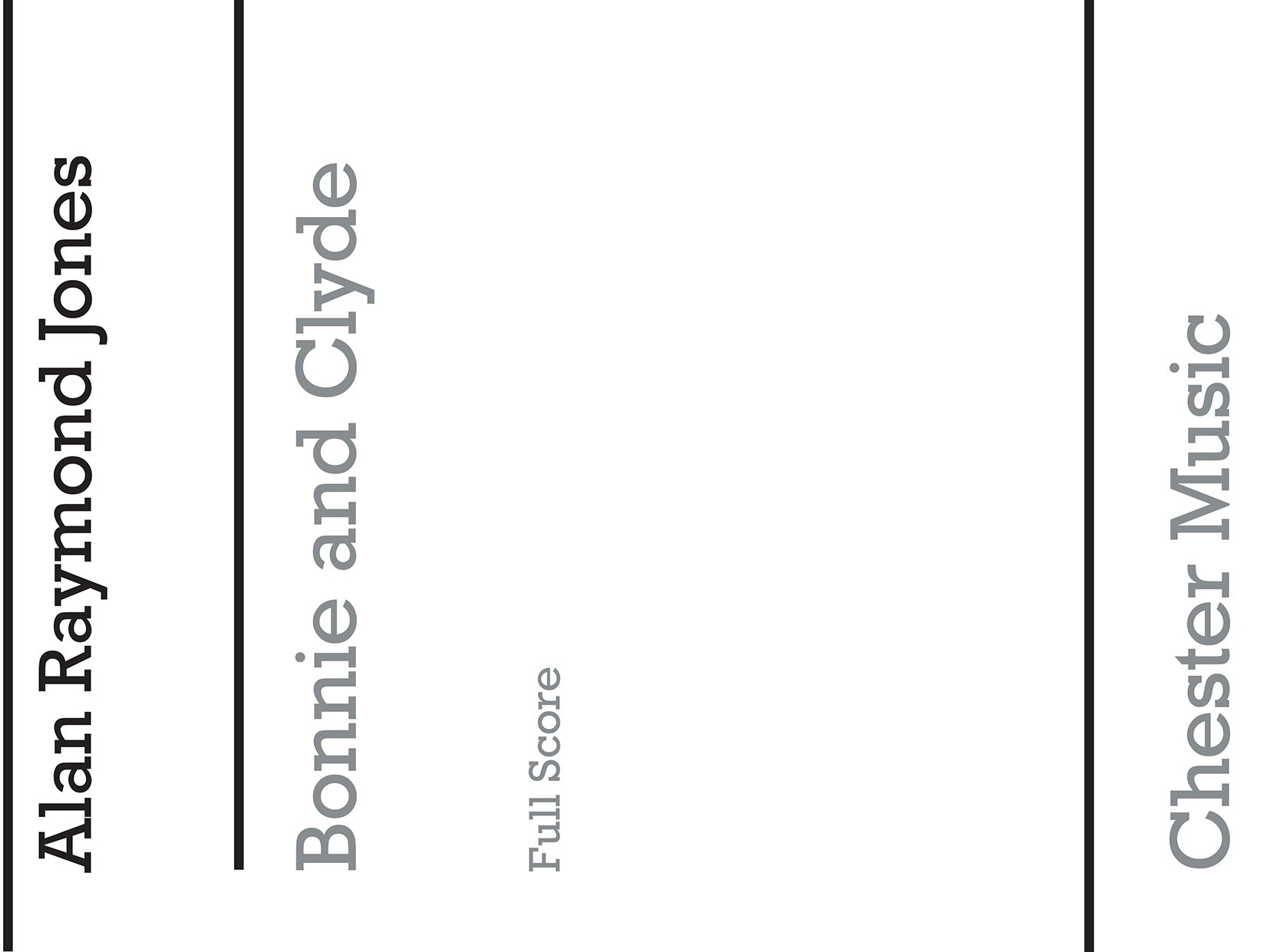 Bonnie And Clyde de Alan Jones, Livre pour melody Line et Lyrics et Chords