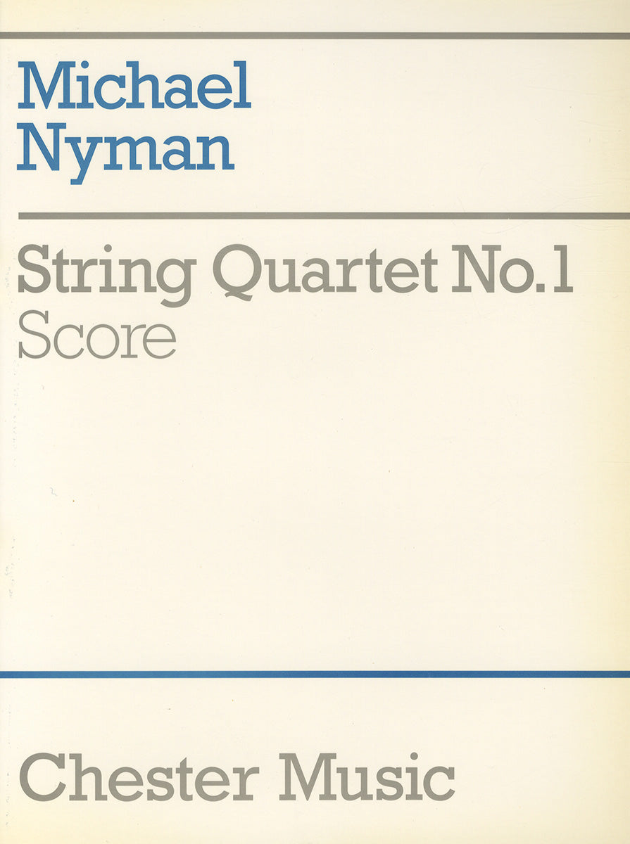 String Quartet No. 1 Score de Michael Nyman, Partition pour quatuor à cordes