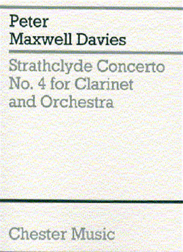 Strathclyde Concerto No. 4 (Miniature Score) de Peter Maxwell Davies, Partition pour orchestre et Clarinette