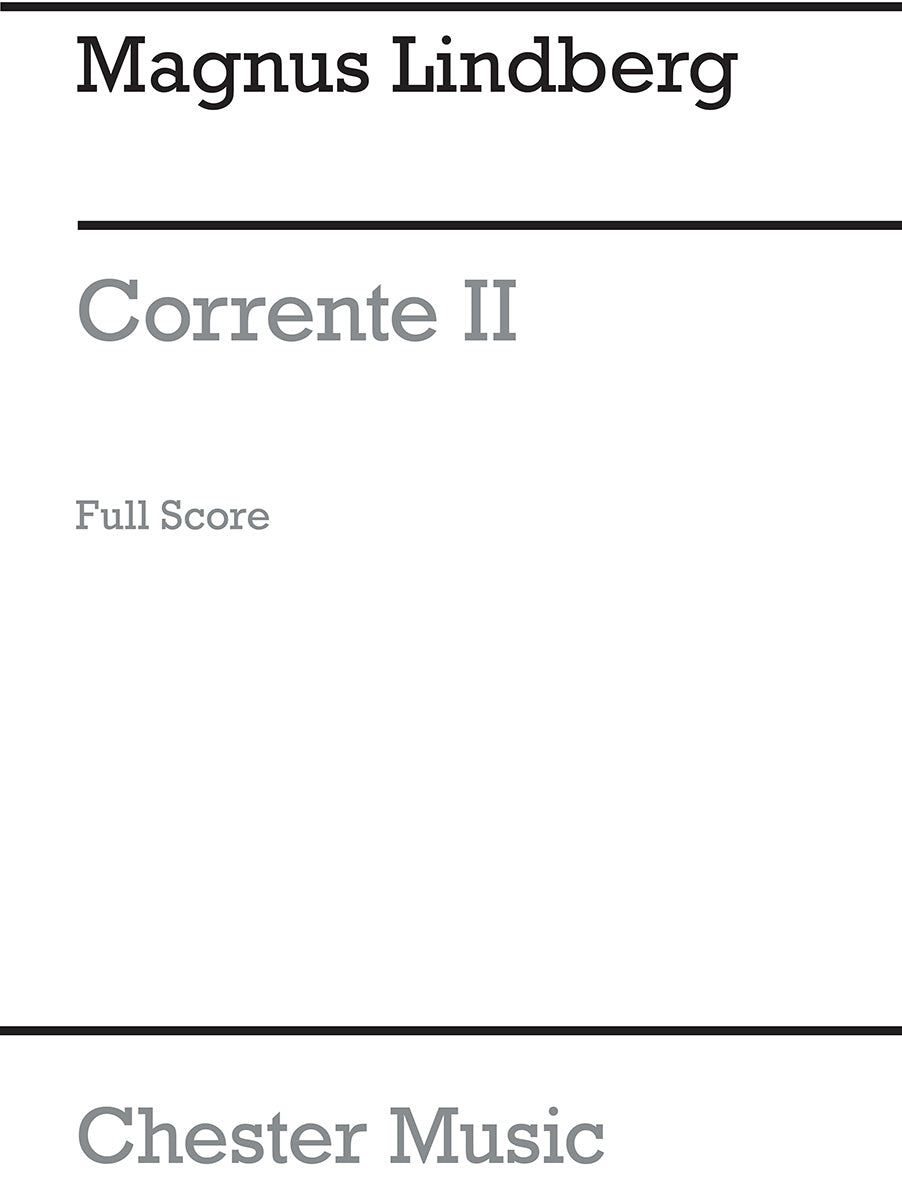 Corrente No.2 de Magnus Lindberg, Partition pour orchestre