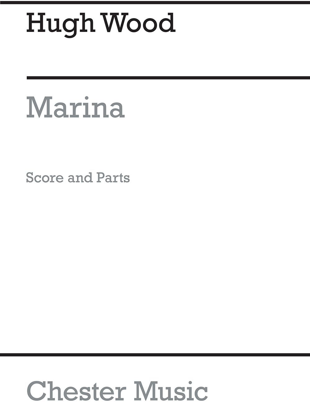 Marina Op.31 de Hugh Wood, Partition + parties pour ensemble de chambre