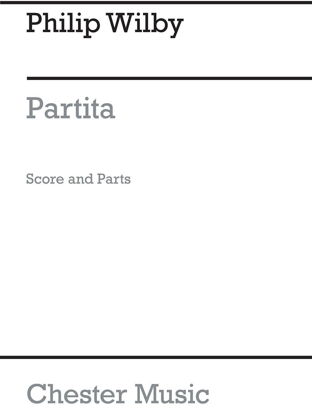 Partita For Brass Quintet (Parts) de Philip Wilby, Livre pour quintette de cuivres