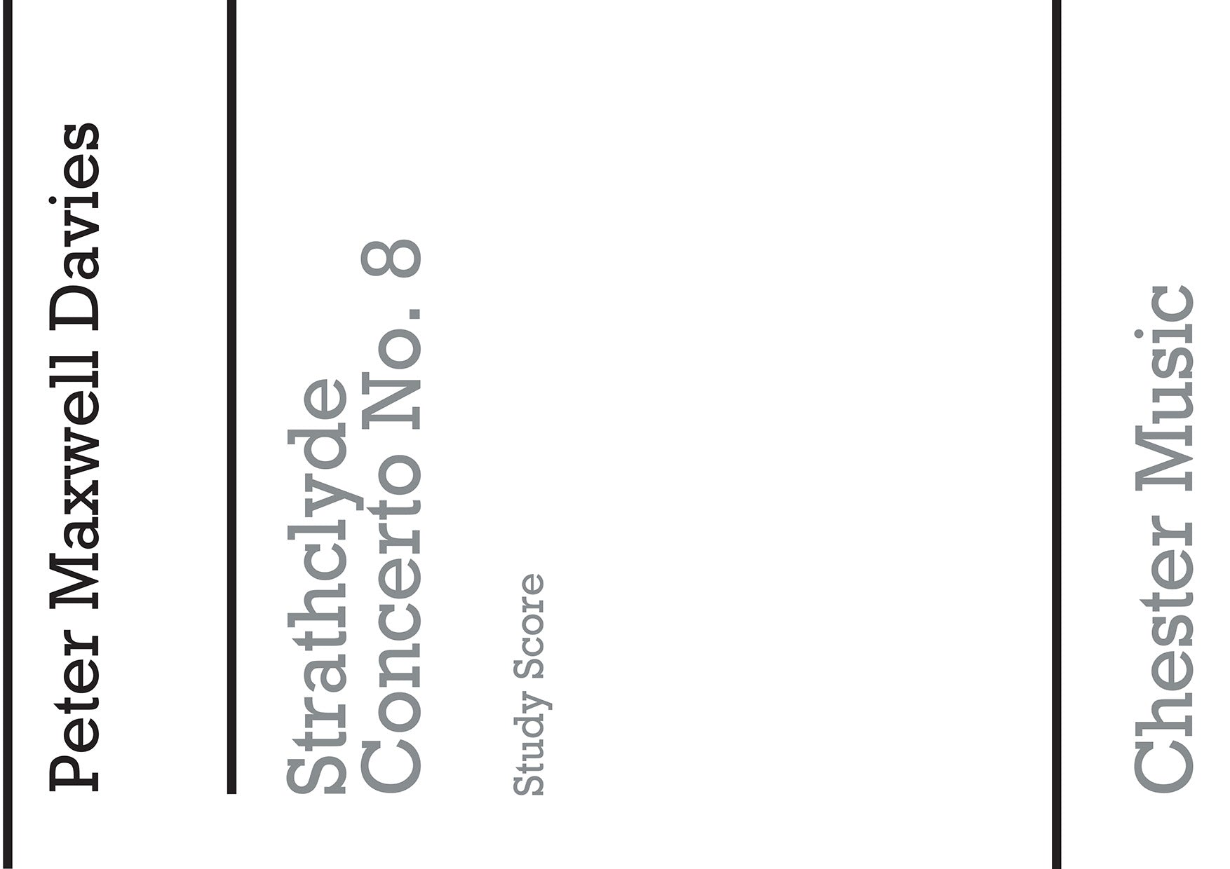 Strathclyde Concerto No. 8 (Miniature Score) de Peter Maxwell Davies, Partition pour orchestre et Basson