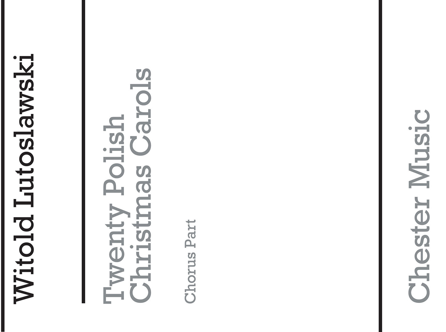 Twenty Polish Christmas Carols Chorus Part de Witold Lutoslawski, Livre pour unison Choir