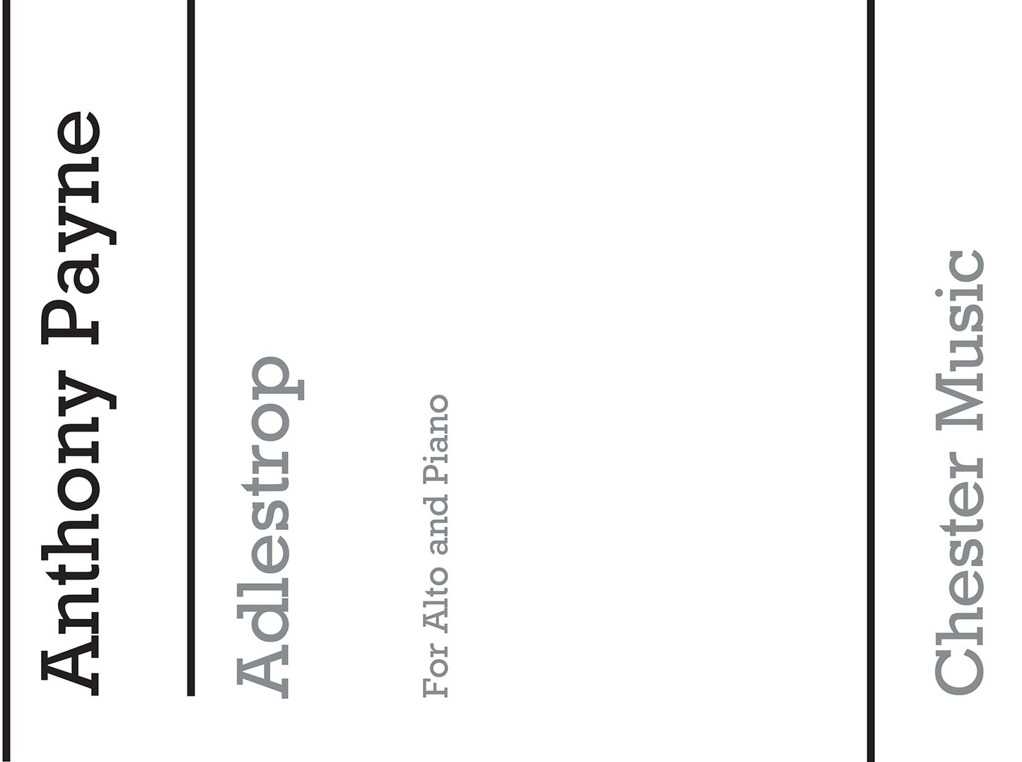 Adlestrop for Soprano and Piano (A4 Score) de Anthony Payne, Partition pour voix de soprano et Piano