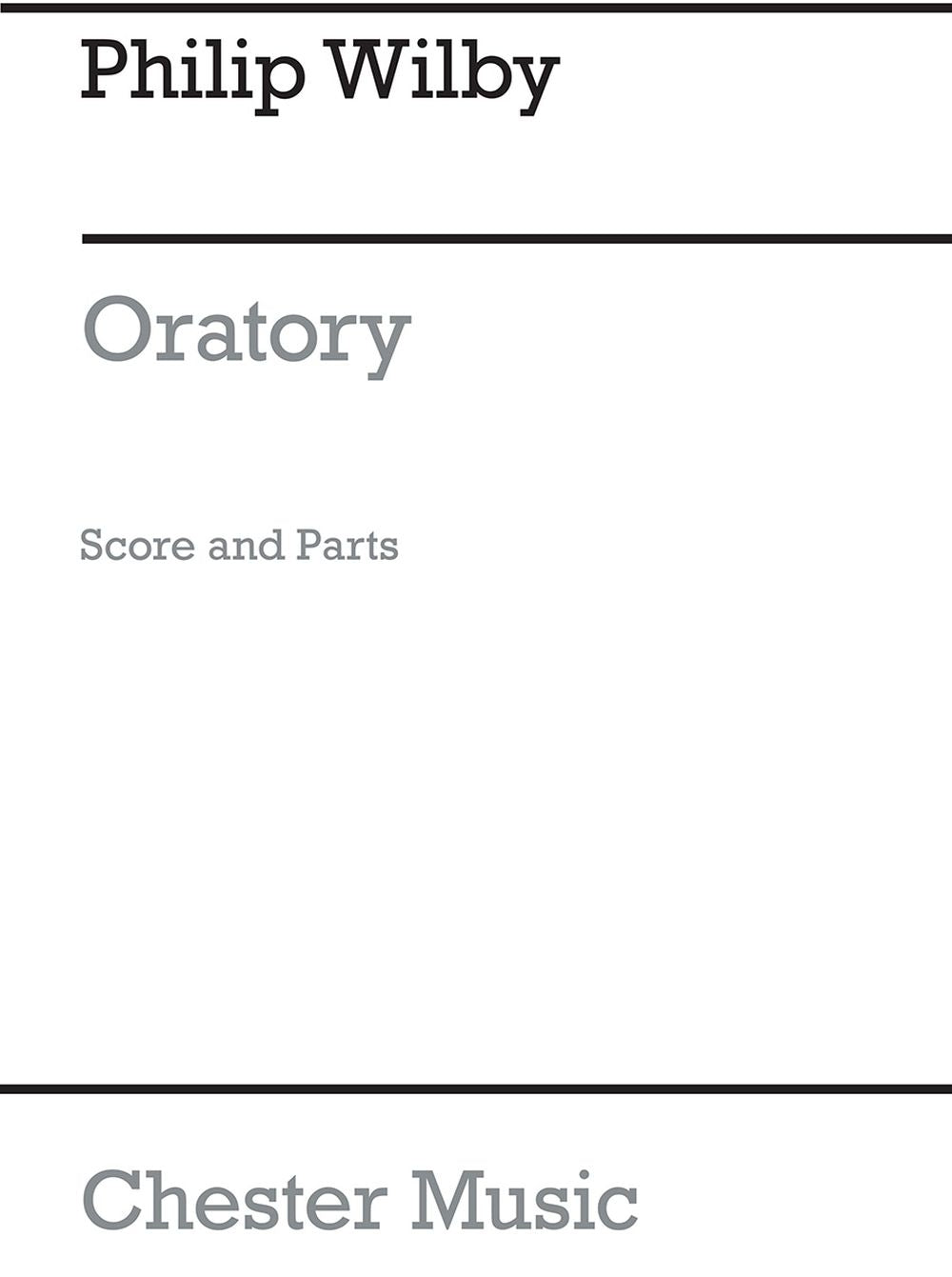 Oratory de Philip Wilby, Partition + parties pour ensemble de cuivres