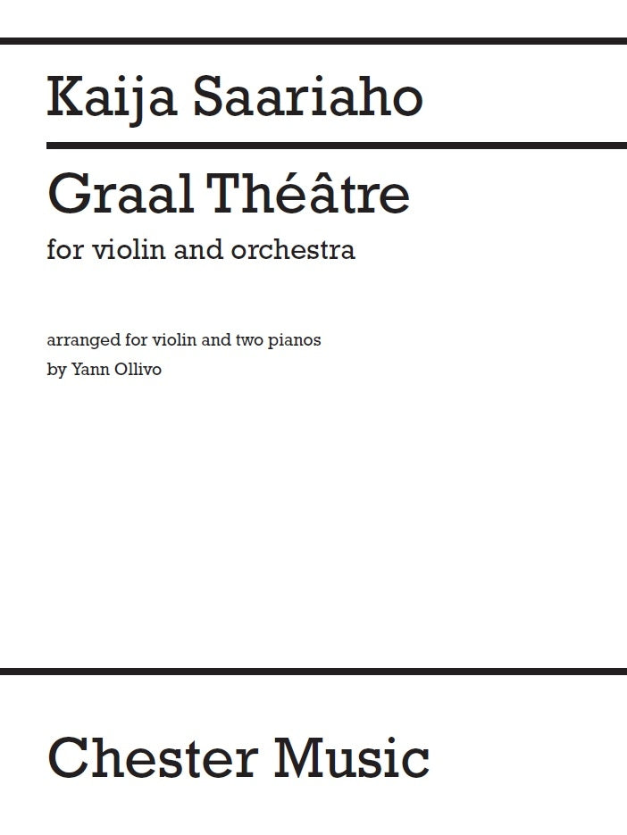 Graal Théâtre de Kaija Saariaho, Livre pour duo de pianos