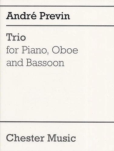 Trio For Piano, Oboe and Bassoon de André Previn, Livre pour ensemble de chambre