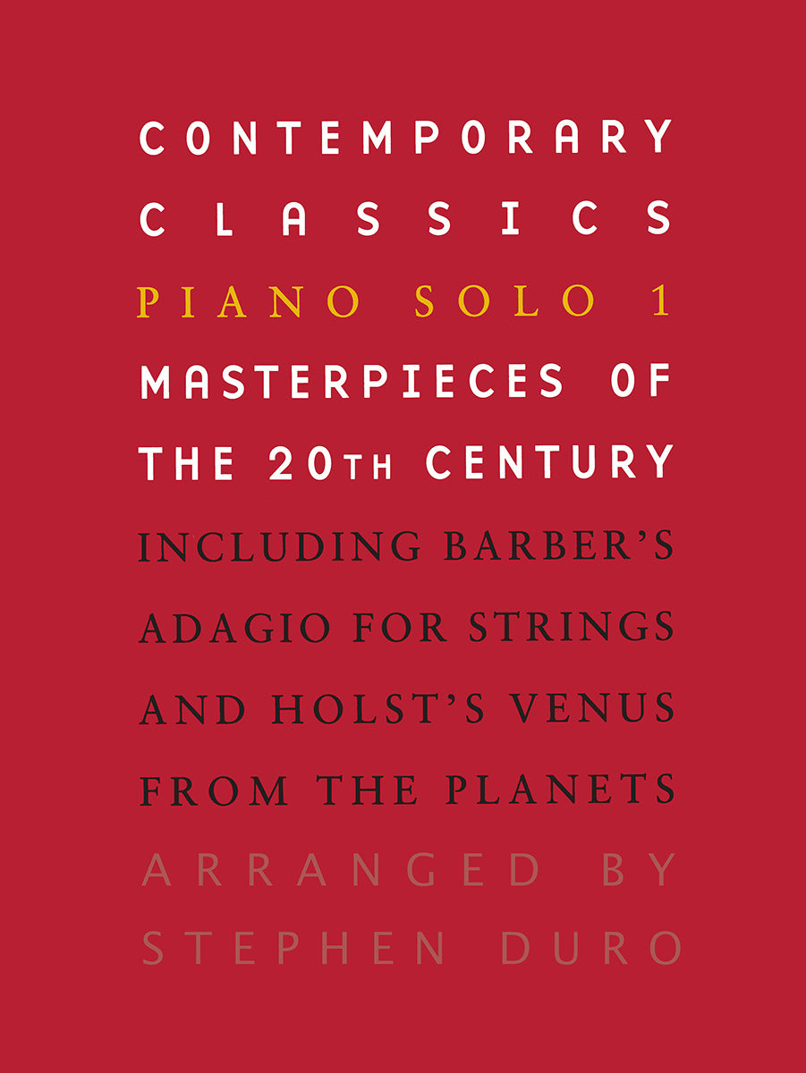 Contemporary Classics, Livre pour piano