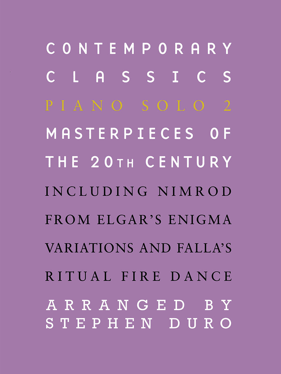 Contemporary Classics, Livre pour piano