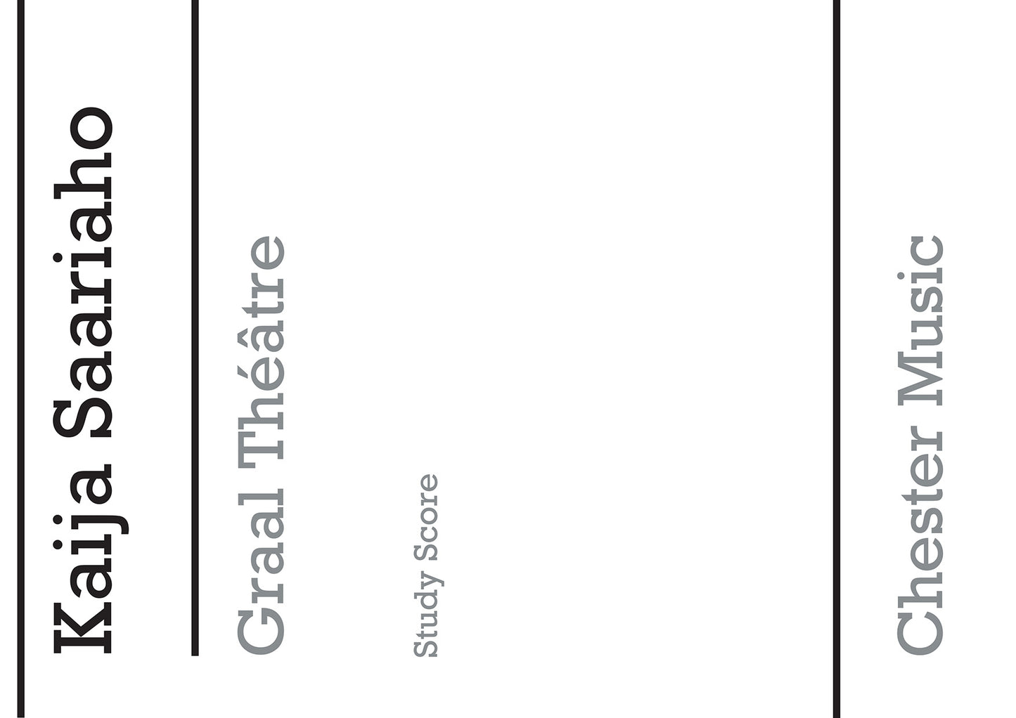 Graal Theatre Violin Concerto - Chamber Version de Kaija Saariaho, Livre pour orchestre
