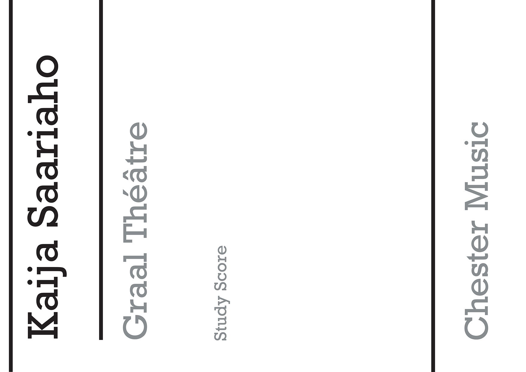 Graal Theatre Violin Concerto - Chamber Version de Kaija Saariaho, Livre pour orchestre