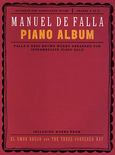 Piano Album de Manuel de Falla, Livre pour piano