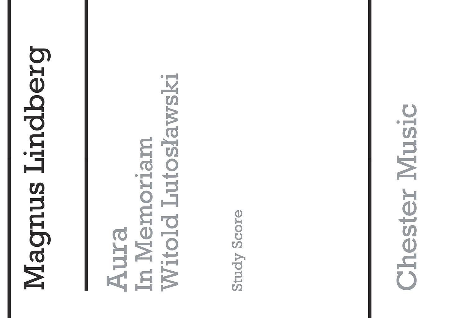 Aura Score de Magnus Lindberg, Partition pour orchestre