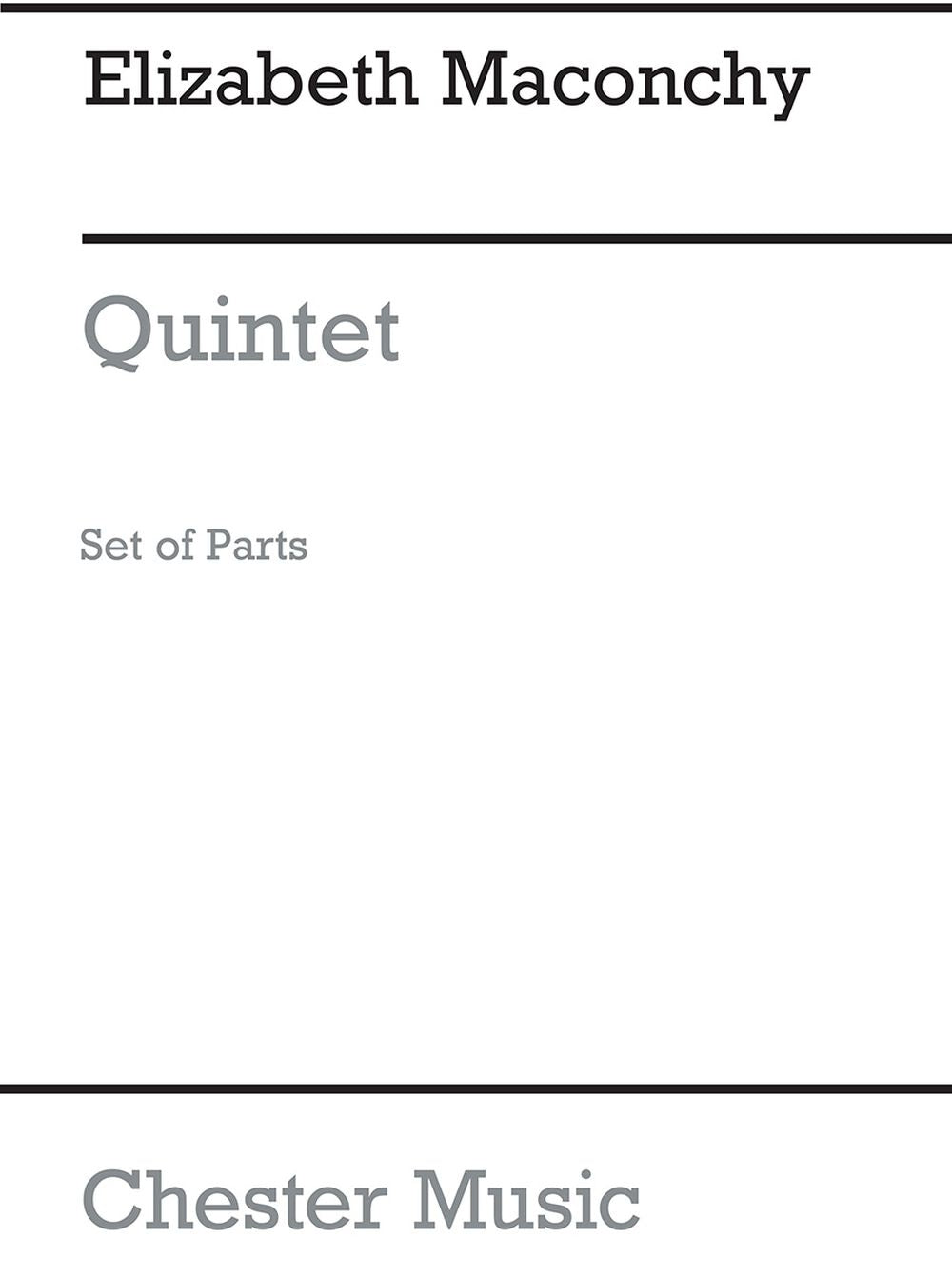 Oboe Quintet (Parts) de Elizabeth Maconchy, Livre pour hautbois et Ensemble à cordes