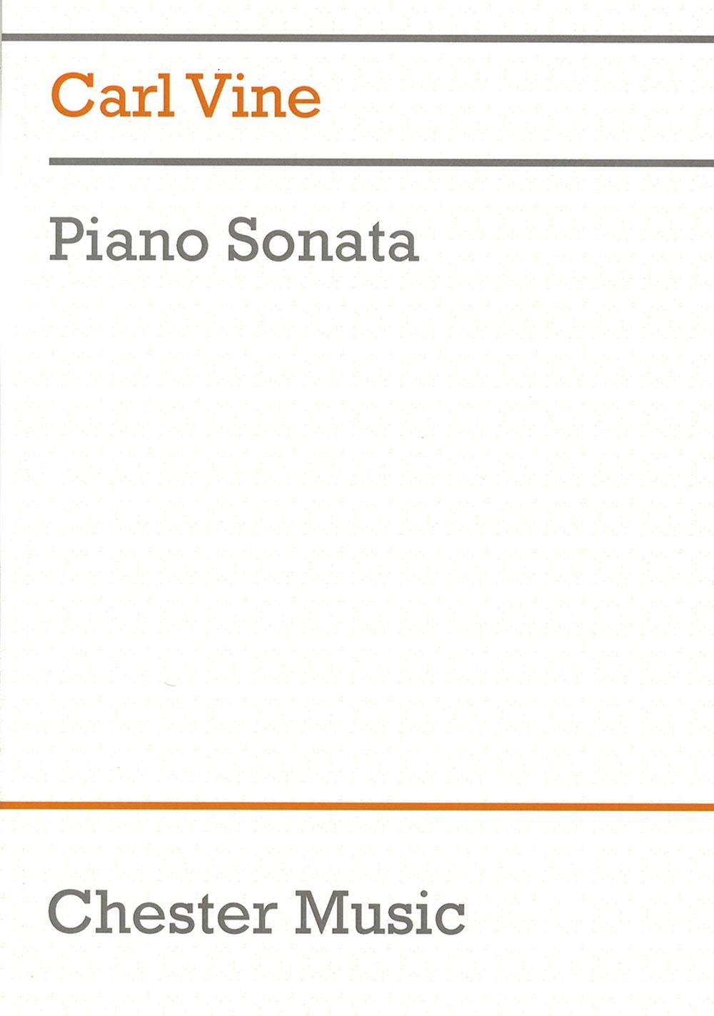 Piano Sonata de Carl Vine, Livre pour piano