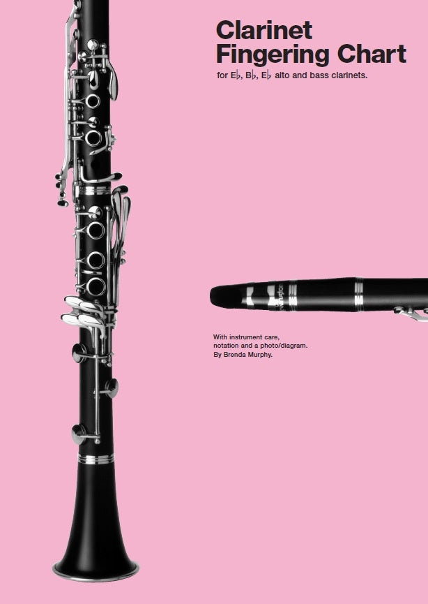 Clarinet Fingering Chart, Livre pour clarinette