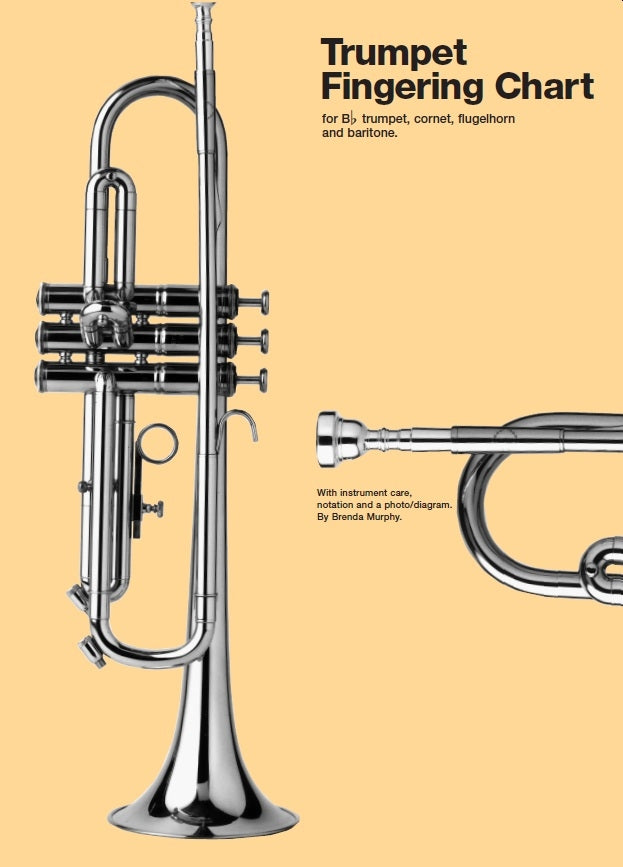 Trumpet Fingering Chart, Dépliant pour trompette