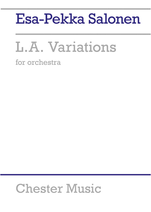 L.A. Variations de Esa-Pekka Salonen, Livre pour orchestre