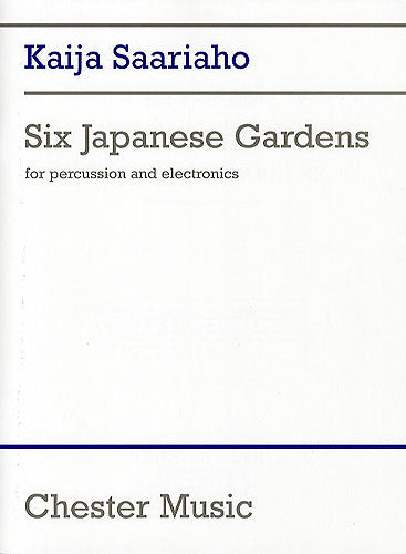 6 Japanese Gardens de Kaija Saariaho, Livre pour percussion et Électronique
