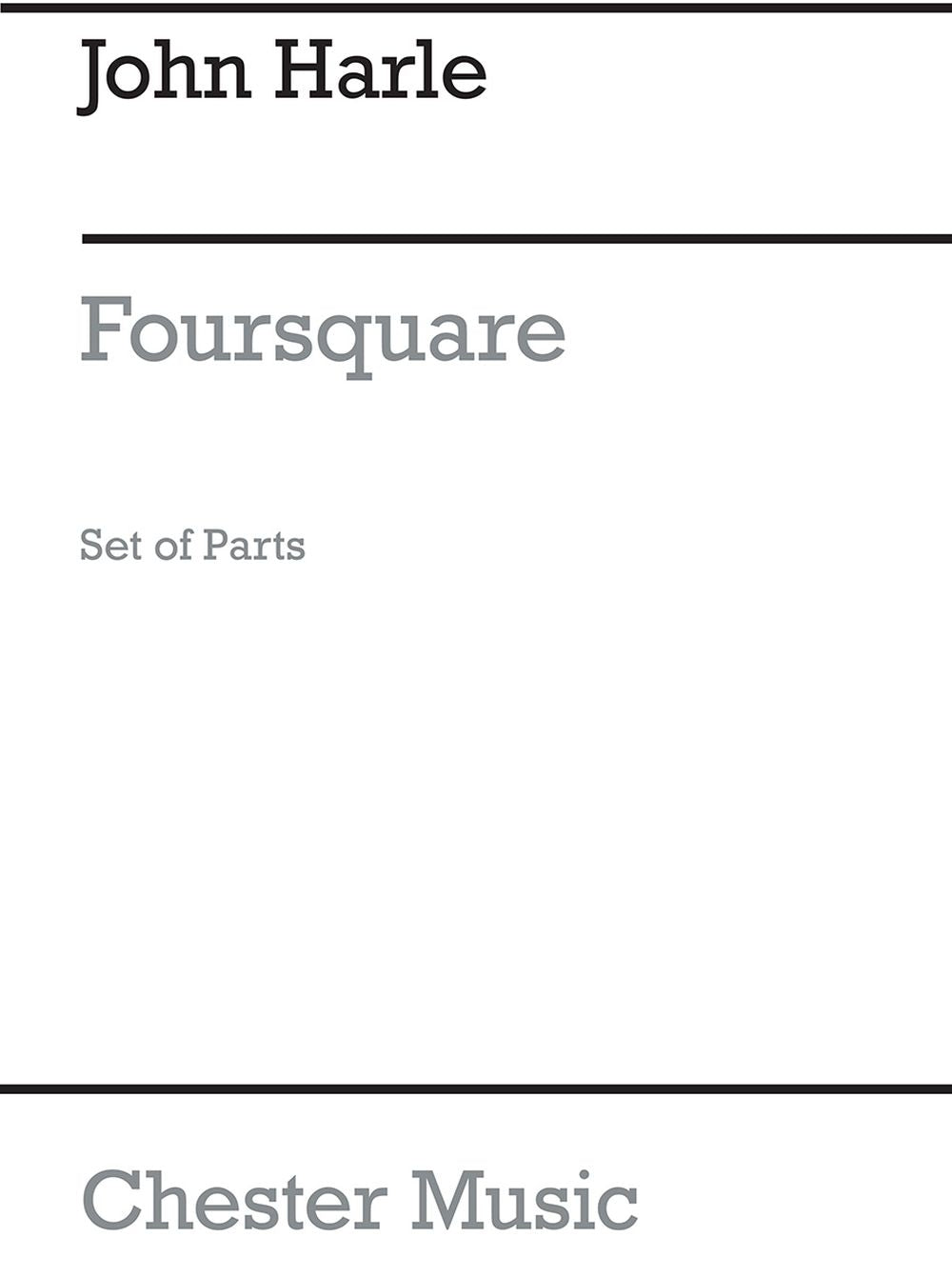 Foursquare Sax 4tet Parts de John Harle, Livre pour saxophone