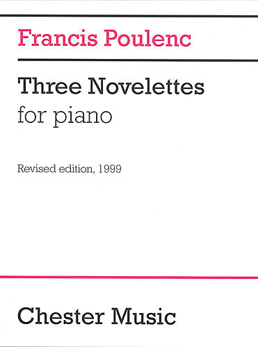 3 Novelettes de Francis Poulenc, Livre pour piano