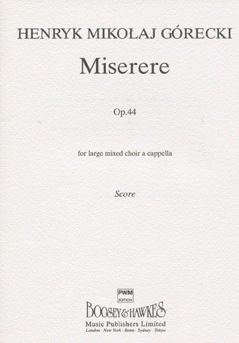 Miserere Op.44 de Henryk Mikolaj Górecki, Partie séparée pour sATB