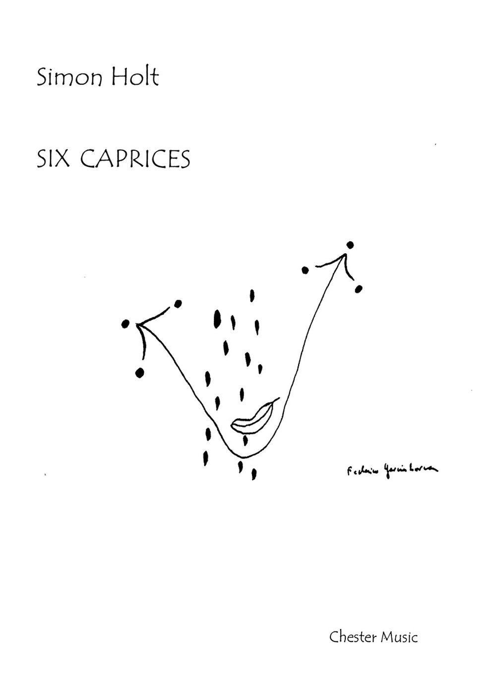 Six Caprices de Simon Holt, Livre pour mezzo-soprano et Contre-ténor