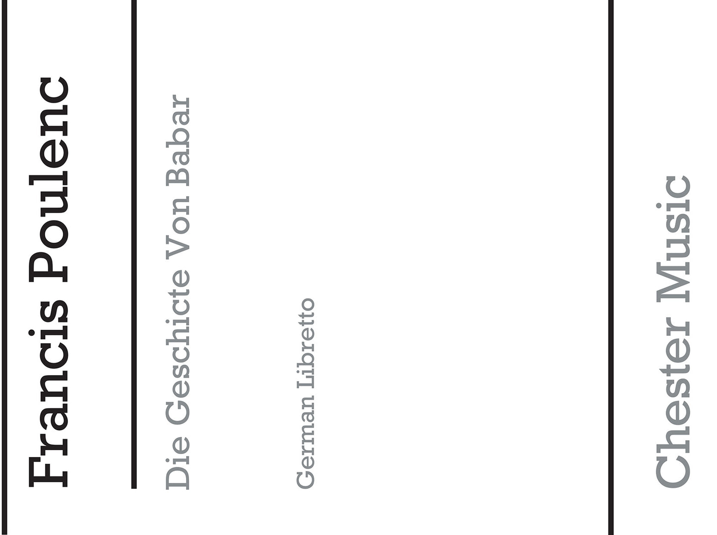 Die Geschichte Vom Baber (Libretto-German) de Francis Poulenc, Livre pour opéra