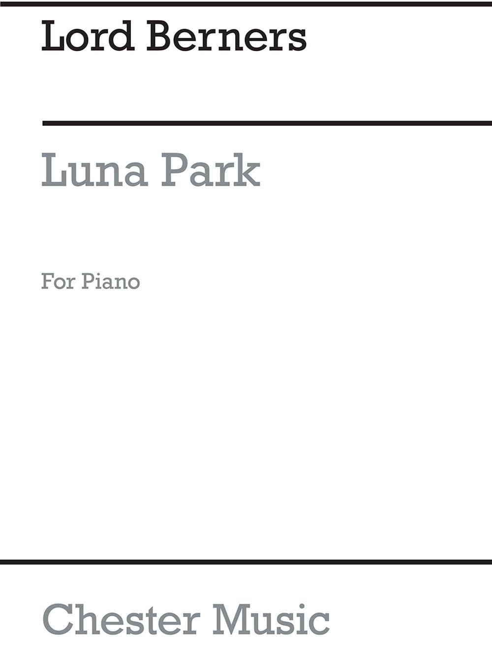 Luna Park Piano Solo de Lord Berners, Livre pour piano