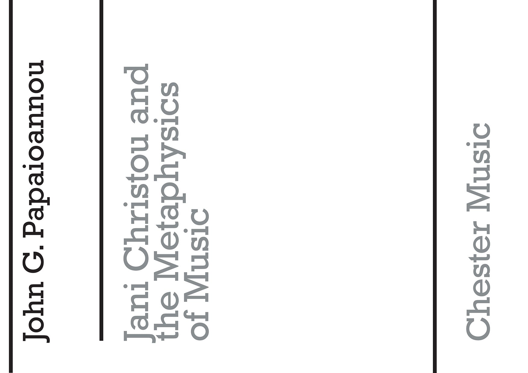 Jani Christoy And The Metaphysics Of Music, Livre