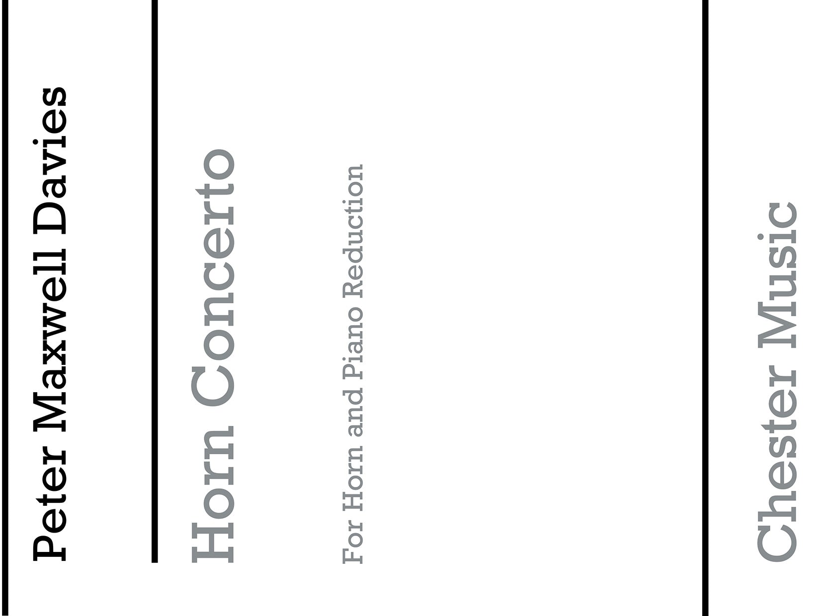 Horn Concerto (Horn And Piano) de Peter Maxwell Davies, Livre pour cor et Piano
