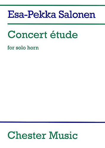 Concert Etude For Solo Horn de Esa-Pekka Salonen, Partition pour cor