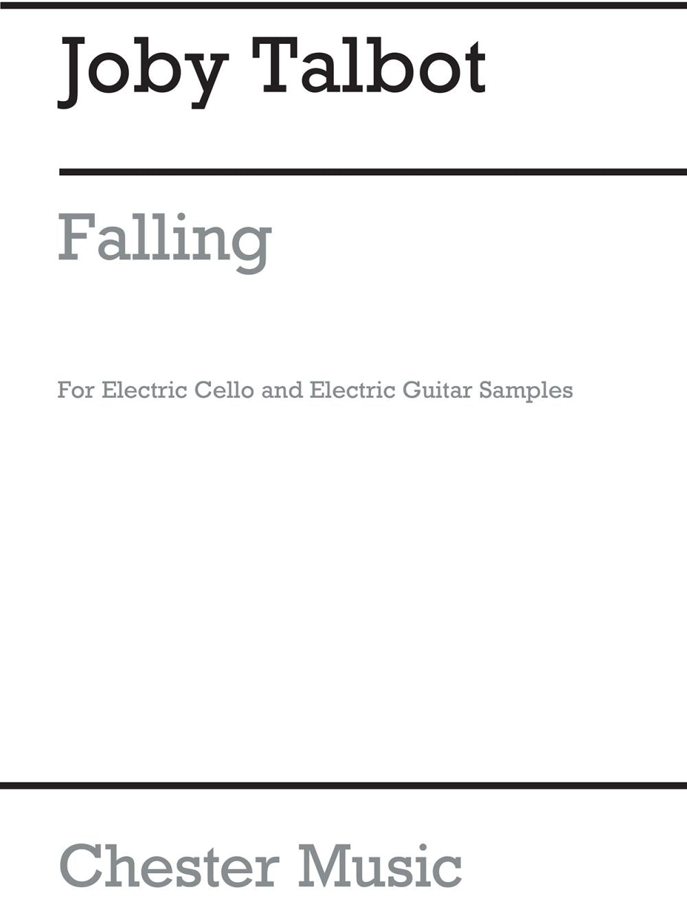 Falling (Electric Cello) de Joby Talbot, Livre pour violoncelle