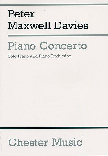 Piano Concerto (2 Piano Score) de Peter Maxwell Davies, Partition pour duo de pianos
